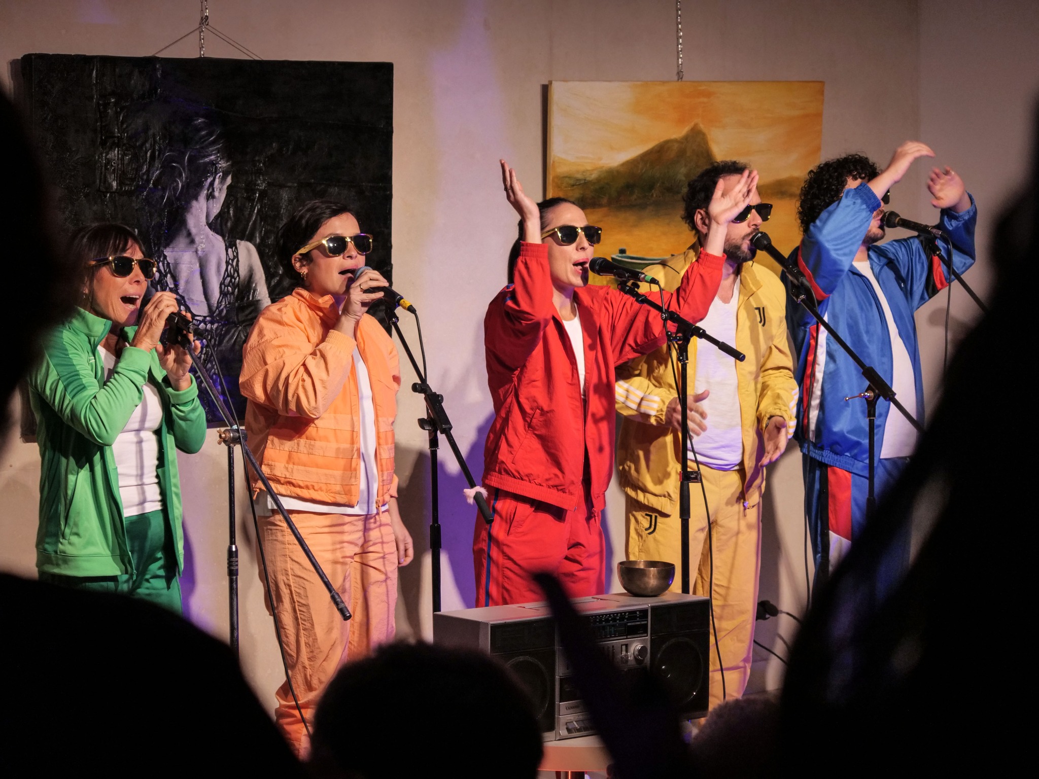 Photo du groupe pendant le concert